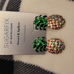 Sugarfix By Baublebar Pineapple Earrings NWT
